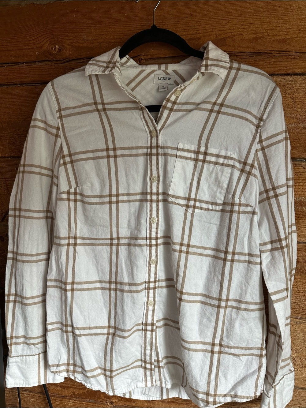 J CREW COTTON FLANNEL - Picture 2 of 3